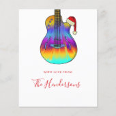 Gitaar Vrolijk Kerstfeest Custom Budget (Achterkant)