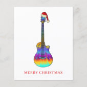 Gitaar Vrolijk Kerstfeest Custom Budget (Voorkant)