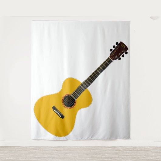 Gitaar wandtapijt wandkleed (Voorkant)