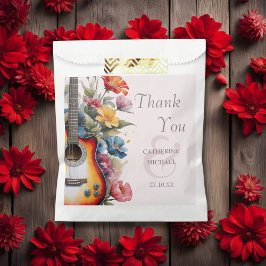 Gitaar Wildflower Ampersand Musical Wedding Bedankzakje