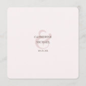 Gitaar Wildflower Ampersand Musical Wedding Menu (Achterkant)