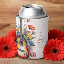 Gitaar Wildflower Ampersand Muzikale Trouwdag Blikjeskoeler