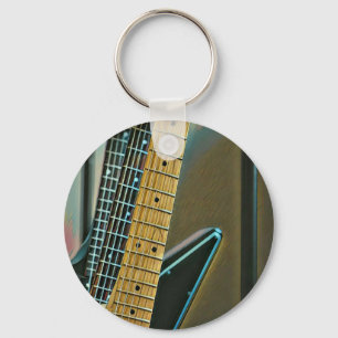 gitaarcadeau voor vaders dag sleutelhanger