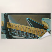 gitaarcadeau voor vaders dag strandlaken (Voorkant)