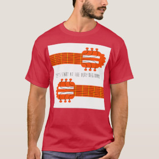 gitaargeluid van muziek t-shirt