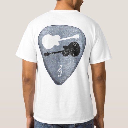 gitaargitaargitaarplukker t-shirt (Achterkant)