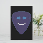 gitaarglimlach briefpapier (Staand voorkant)