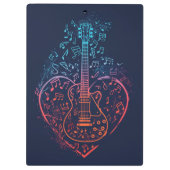 Gitaarhart Klembord (Achterkant)