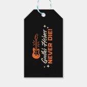 Gitaarhelden sterven nooit! cadeaulabel (Voorkant)