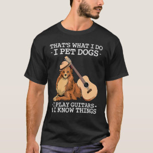 Gitaarhonden Rassen Dier Puppy Huisdier Eigenaar T-shirt