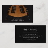 gitaarhoofd, gitarist, professionele muzikant visitekaartje (Voorkant / Achterkant)