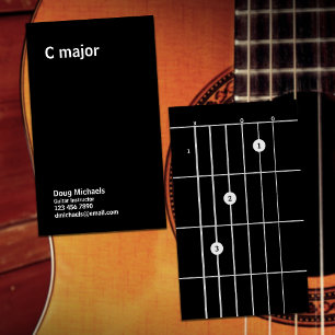 Gitaarinstructeur C Major Visitekaartje