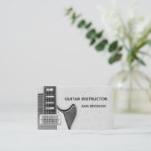 gitaarinstructeur visitekaartje (Staand voorkant)