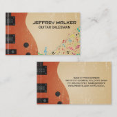 gitaarinstrument | Muzieknoten Visitekaartje (Voorkant / Achterkant)