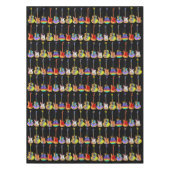 gitaarkleurig muziekpatroon tafelkleed (Voorkant)