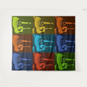 gitaarkunst wandkleed (Voorkant (horizontaal))