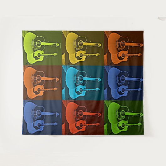 gitaarkunst wandkleed (Voorkant (horizontaal))