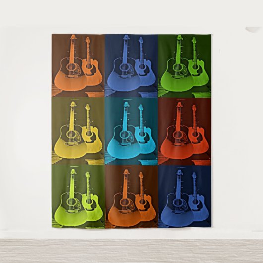 gitaarkunst wandkleed (Voorkant)