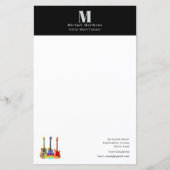 Gitaarleraar Muzieklessen Custom Business (Voorkant)