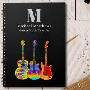 Gitaarleraar Muzieklessen Op Maat Notitieboek