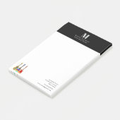 Gitaarleraar Muzieklessen Op Maat Zakelijk Post-it® Notes (Schuin)