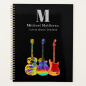 Gitaarleraar muzieklessen QR-code Planner (Voorkant)