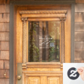 Gitaarleraar Muzieklessen QR-code Raamsticker (Huis Deur)