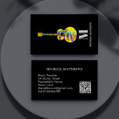 Gitaarleraar Professionele Muzikant QR Code Visitekaartje