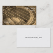 Gitaarles instructeur visitekaartje (Voorkant / Achterkant)