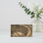 Gitaarles instructeur visitekaartje (Staand voorkant)