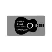 gitaarlessen etiket (Voorkant)