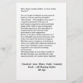 Gitaarlessen Flyer Dubbelzijdig printen (Achterkant)