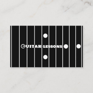 Gitaarlessen Gitarist Muziekdocent Docent Visitekaartje
