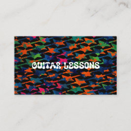 Gitaarlessen Instructeur Gitarist Muziekdocent Visitekaartje