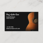 Gitaarlessen / Instructeur Visitekaartje (Voorkant)