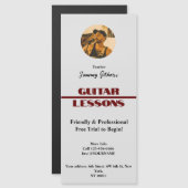 Gitaarlessen Magent Poster (Voorkant / Achterkant)