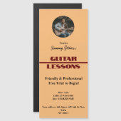 Gitaarlessen Magent Poster (Voorkant / Achterkant)