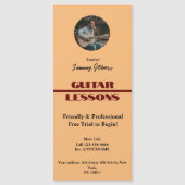 Gitaarlessen Magent Poster (Voorkant)