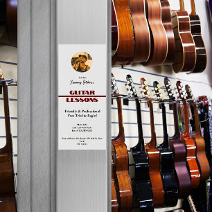 Gitaarlessen Magent Poster