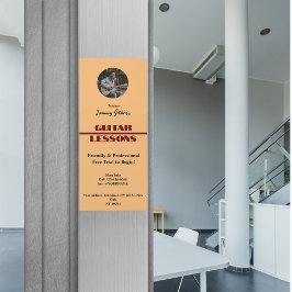 Gitaarlessen Magent Poster