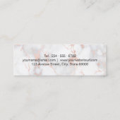 gitaarlessen marmer decor mini visitekaartje (Achterkant)