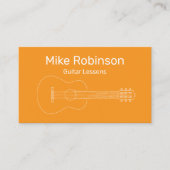 Gitaarlessen Muziekinstructeur Visitekaartjes (Voorkant)