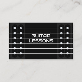 Gitaarlessen muziekleraar Gitarist Instructeur Visitekaartje
