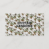 Gitaarlessen Muziekleraar Gitarist Instructeur Visitekaartje (Voorkant)