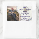 Gitaarlessen Promotionele Stickers (Tas)