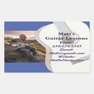 Gitaarlessen Promotionele Stickers