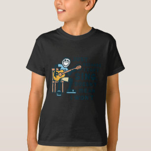 Gitaarliefhebber, alleen omdat ik niet kan zingen, t-shirt