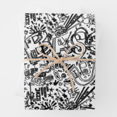 gitaarliefhebber | Gitaar Patroon Gift Inpakpapier Vel (In situ)