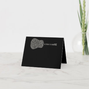 gitaarliefhebber   Gitaarnotities Cadeau Bedankkaart