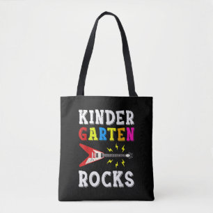 gitaarliefhebber Kleuterschool Rocks Gitaar Tote Bag